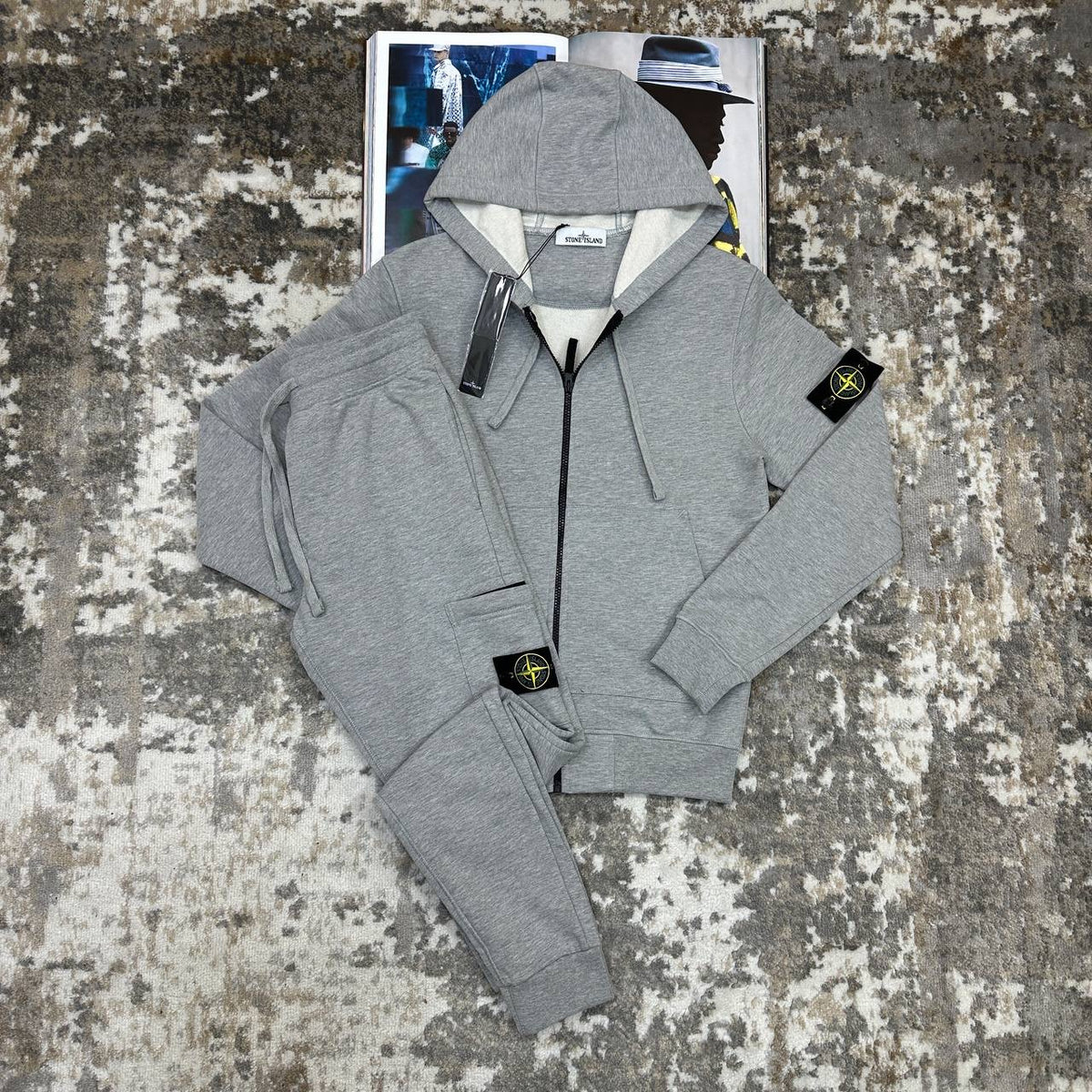 STNE-ISLND TRACKSUIT-LIGHTGREY