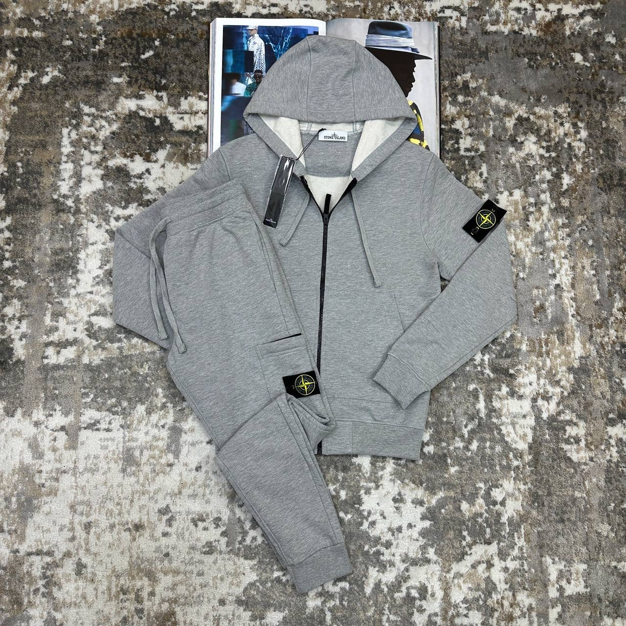 STNE-ISLND TRACKSUIT-LIGHTGREY