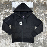 CNADA-GOOSE ZIP JACKET-BLACK WITH BLACK BADGE
