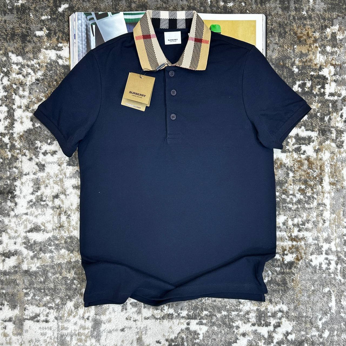 BRBURY POLO- NAVY