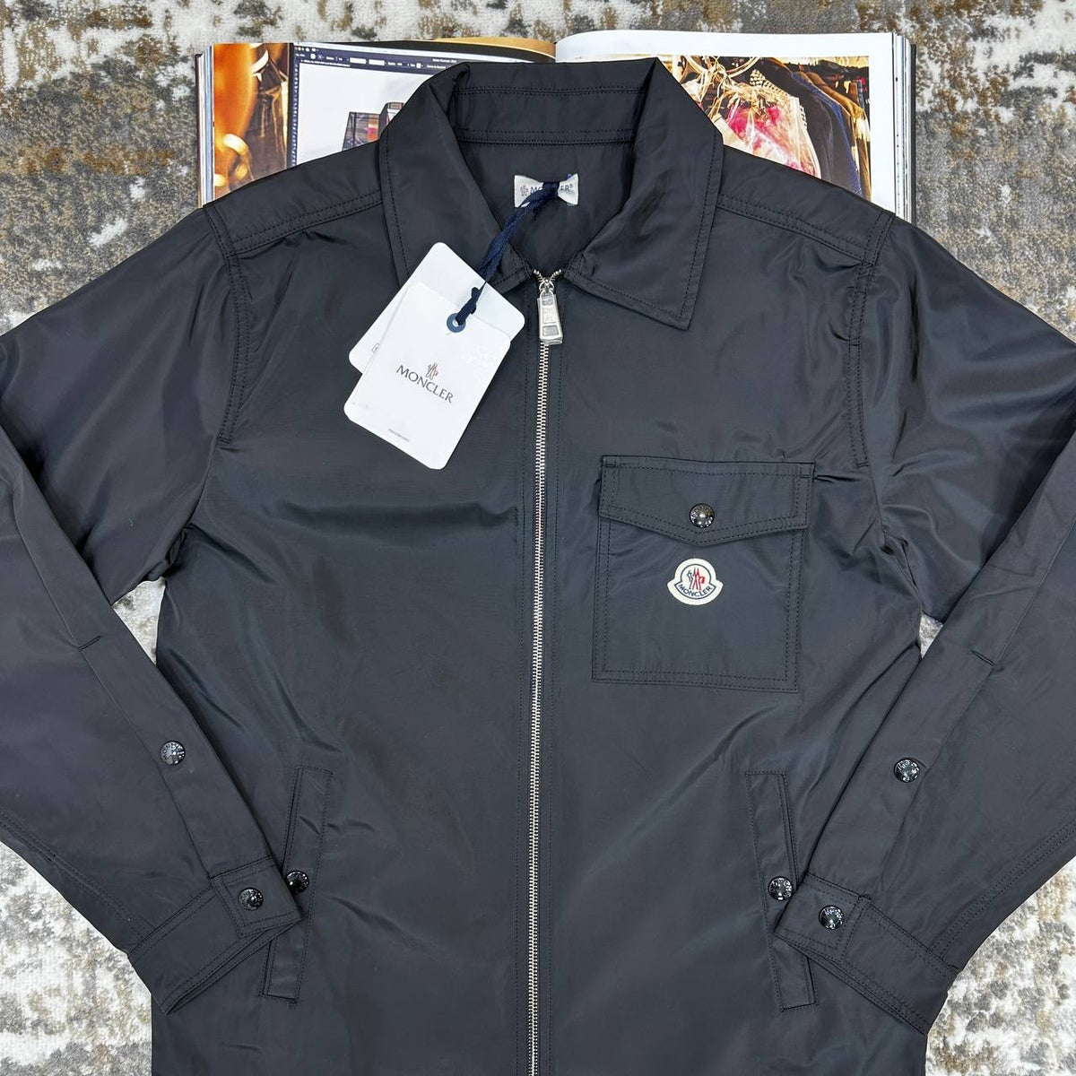 MNCLR ZIP UP JACKET-BLACK