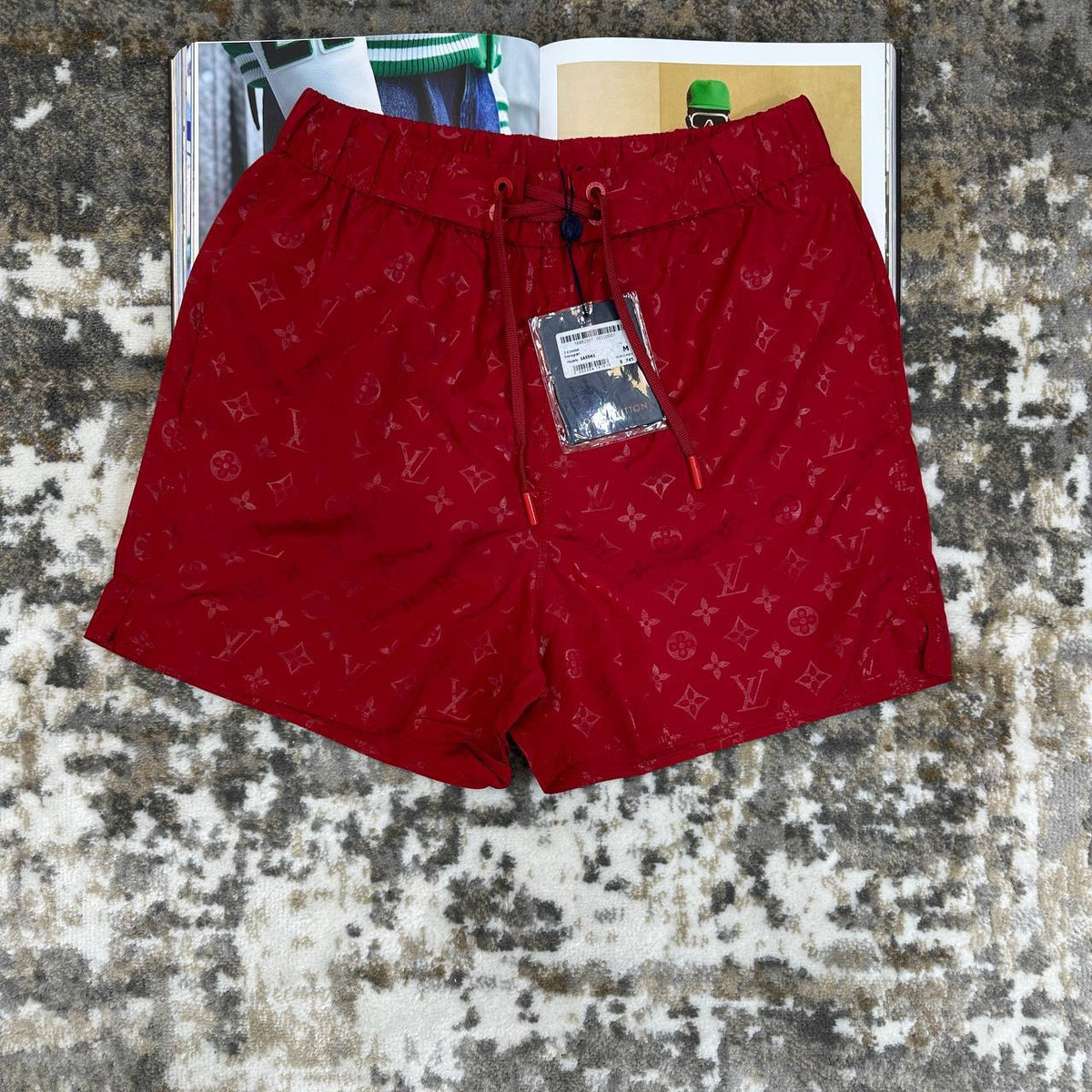 LV SWIM SHORTS RED