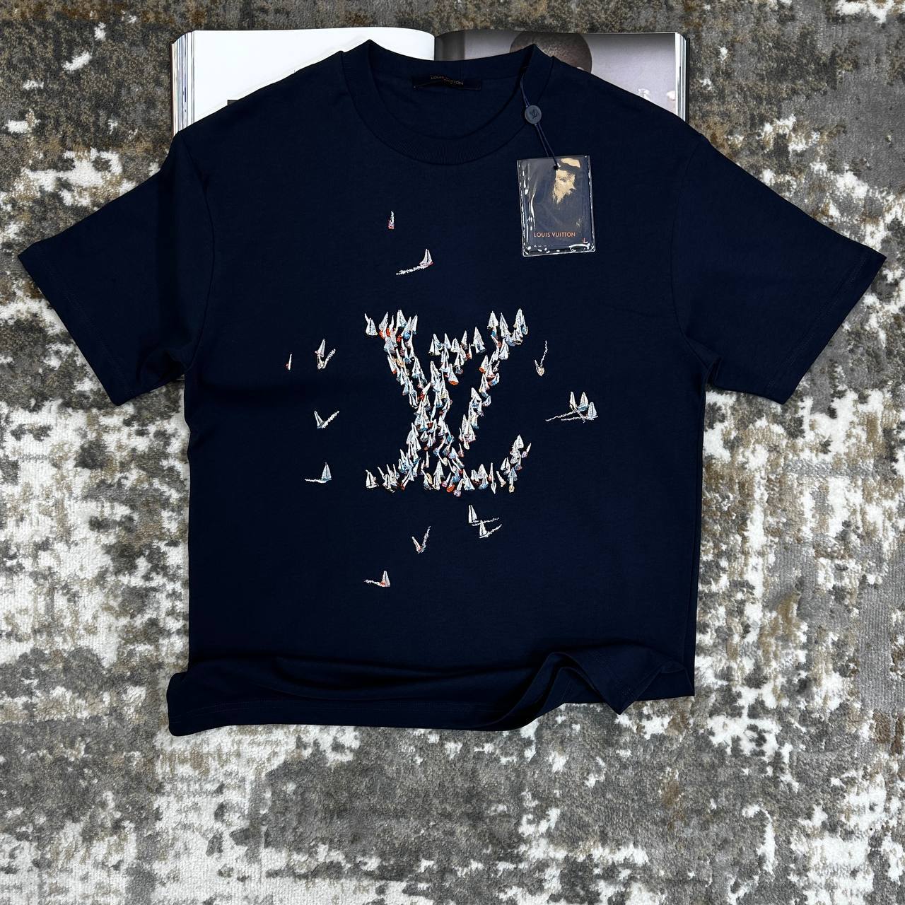 LOUS-V TSHIRT-NAVY
